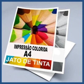 IMPRESSÃO JATO DE TINTA COLORIDA / PB  A4